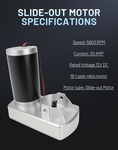 225008 RV Slide Out Motor & Gear Housing متوافق مع BAL Accu-slide Cable Slide Out System Rebalce# R25076-1 REERBOX R25076 RV SLID in Saudi Arabia