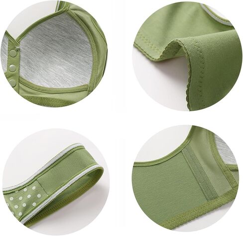 Full Coverage Wireless Bra for Women Plus Size Polka Dot Support Bralette Wide Strap Soft Comfort Lift Sleep Bra in Saudi Arabia