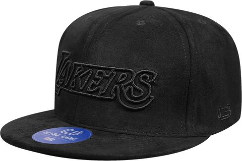 Ultra Game NBA Mens NBA Official Suede Snap Back 3D Embroidered Team Logo Baseball Cap Hat in Saudi Arabia