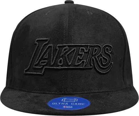 Ultra Game NBA Mens NBA Official Suede Snap Back 3D Embroidered Team Logo Baseball Cap Hat in Saudi Arabia