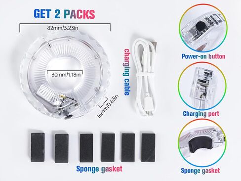 Bicycle Wheel Lights, Bike Wheel Lights for Night Riding, Bike Spoke Light with 360 Visibility, Vibration Sensin-Some of Them Include Batteries-2 Pieces Can Be Installed on Two Wheels in Saudi Arabia