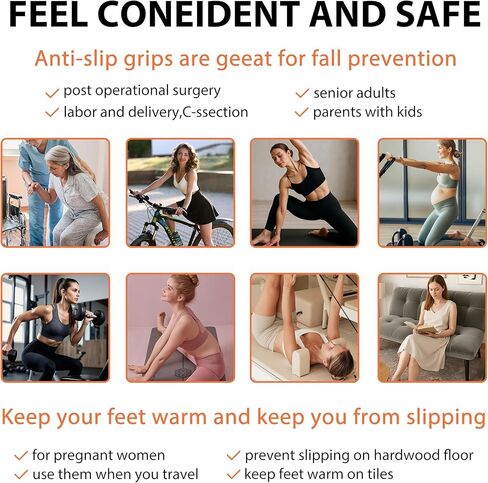 جوارب قبضة للنساء والرجال- غير قسيمة لزجة لزجة مضاد للزلزال جورب لليوغا بيلاتيس مستشفى الترامبولين in Kuwait