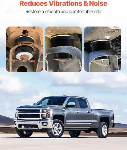 VEVOR Body Mount Bushing Kit, Compatible with 2008-2016 F250 F350 Super Duty, 64 PCS Silicone Body Mount Kit, Quick Replacement, Durable Components for Improving Bumpy Driving Performance, Gray in Saudi Arabia