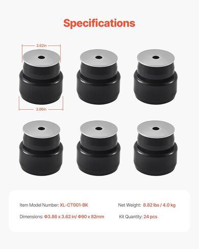 VEVOR Body Mount Bushing Kit, Compatible with 2008-2016 F250 F350 Super Duty, 64 PCS Silicone Body Mount Kit, Quick Replacement, Durable Components for Improving Bumpy Driving Performance, Gray in Saudi Arabia