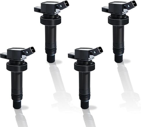 Ignition Coil UF652 Spark Plugs: fits Hyundai Veloster Kia Rio Accent Soul 2012-2019 1.6L L4 coil pack and spark plug Enhance Engine Performance for Long Trips (Ignition Coil Spark Plugs) in Kuwait