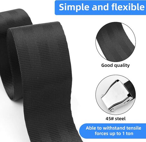 Nordic Hamstring Curl Strap, Polyester Premium Durable Nordic Curl Bench Belt Practical Home Gym Workout Accessories Suitable for Women Men (Black) in Saudi Arabia