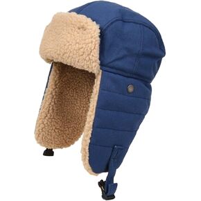 قبعة الصياد الشتوية للرجال والنساء للطقس البارد كاجوال من القطيفة المقاومة للرياح قبعات Ushanka الروسية للصيد وركوب الدراجات والصيد in Kuwait