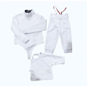 450N Fencing Uniform Set, Ice Silk 3-Piece (Jacket, Pants, Vest), Ideal for Daily Training & Competition, Left Hand in Saudi Arabia