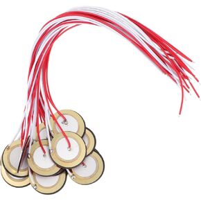 18PCS 27mm Piezoelectric Ceramic Discs for Acoustic Instruments Copper Transducers Sound Sensor Pickups for Guitar and Music Projects in Kuwait