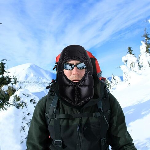 Winter Warm Down Hood Ultralight Windproof Down Cap Outdoor Camping Waterproof Hood Hat for Hiking Skiing Cycling in Saudi Arabia