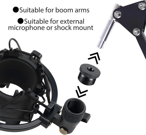 4 Pack Mic Stand Adapter, 1/4 Inch Female to 5/8 Inch Male Screw Stand Adapter for Microphone Camera Tripod Mount in Saudi Arabia