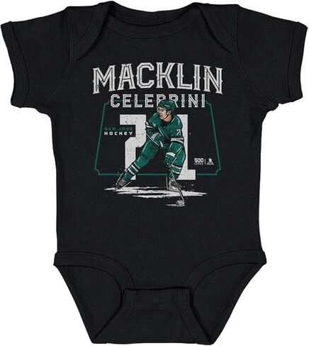 500 LEVEL Macklin Celebrini San Jose Player Name One-Piece Infant Bodysuit in Saudi Arabia