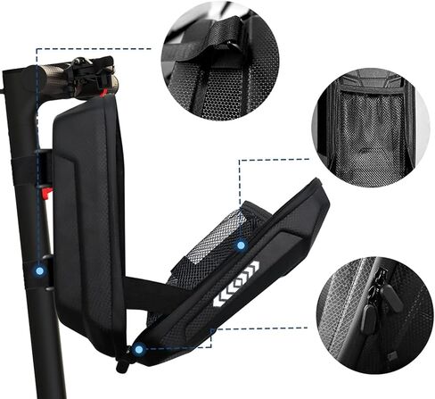 5pcs Electric Scooter Kit : 2L Waterproof EVA E-Scooter Bag, Phone Holder, Hook, Strap, Horn - Essential Electric Scooters Accessory for Adult Urban Commuters in Saudi Arabia