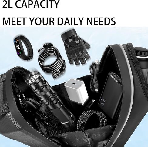 5pcs Electric Scooter Kit : 2L Waterproof EVA E-Scooter Bag, Phone Holder, Hook, Strap, Horn - Essential Electric Scooters Accessory for Adult Urban Commuters in Saudi Arabia