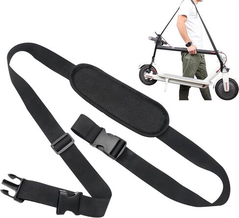 Adjustable Scooter Carry Strap with Quick-Release Plastic Buckles and Anti - Slip Pad for Electric Scooters, Foldable Bikes, Yoga Mats (55lb Capacity) in Saudi Arabia