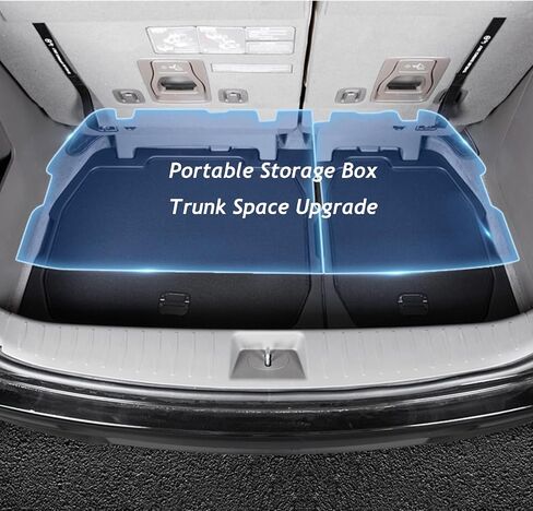 ل 2021-2025 منظم Toyota Sienna Trunk Trunk ، مربع تخزين الفقس الخلفي MPV Cargo ، مساحة إضافية تناسب Sienna تحت صناديق تخزين أرضية البضائع in Saudi Arabia