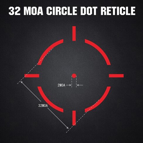 Ohhunt RD-005 منظر نقطة حمراء متوافق مع بصمة RMR وPicatinny Mount Micro Reflex Sight 2 MOA Dot و32 MOA Circle in Saudi Arabia