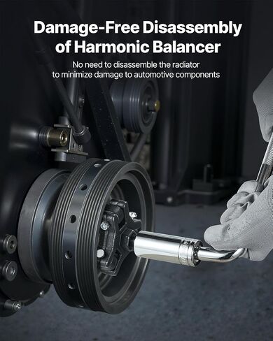 Vevor Harmonic Balancer Puller Removal وتثبيت أدوات مجموعة أدوات ، مجموعة أدوات التثبيت المتنافسة جميع الفولاذ لإزالة وتثبيت الموازنات ، الحلقات ، بكرات العمود المرفقي ، عجلات التوجيه in Kuwait