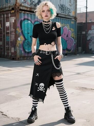 Zando Halloween Striped Womens Thigh High Socks Stay Up Thigh Highs Long Over the Knee Socks Leg Warmers Cosplay Casual in Saudi Arabia