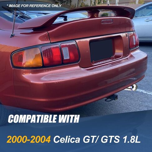 Auto Dynasty 4.5 Inches Round Muffler Tip Catback Exhaust System Compatible with 2000-2004 Toyota Celica GT GTS 1.8L, Stainless Steel in Saudi Arabia