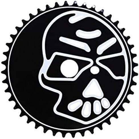 Alta Bicycle Steel Bone/Skeleton Sprocket (1/2 X 1/8) Black & White Bike Chainring in Saudi Arabia