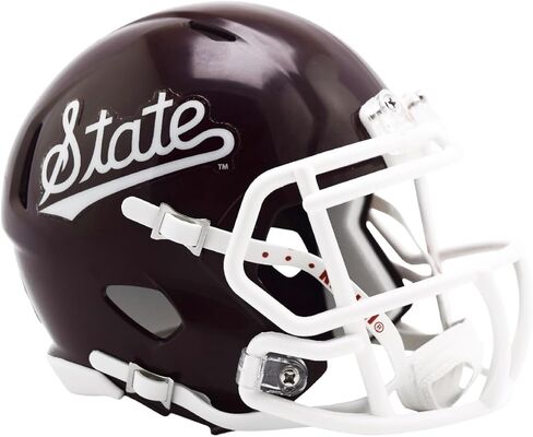Mississippi State Bulldogs Script Revolution SPEED Mini Football Helmet - New in Riddell Box in Saudi Arabia