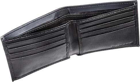Team Sports America NFL Pittsburgh Steelers Black Wallet | Bi-Fold | Officially Licensed Stamped Logo | Made of Leather | Money and Card Organizer | Gift Box Included in Saudi Arabia