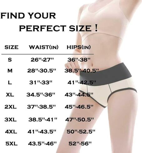 6 Pack Ladies Cotton Briefs Women's Soft Mid-High Waisted Panties Breathable Full Coverage Underwears in Saudi Arabia