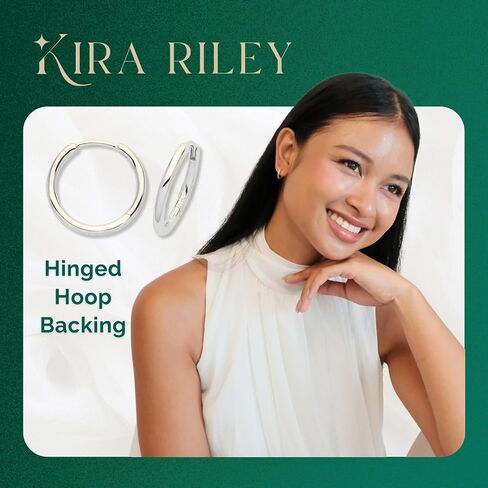 14k Solid Yellow Gold Hoop Earrings for Women and Men - Small Pure Real and Thin Huggies, Hypoallergenic - Jewelry Gifts for Her/Him - Available in 4 Sizes in Saudi Arabia