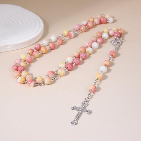 Rosary Beads Catholic - Natural Stone Rosary Beads for Men Women, Exquisite Gifts for Women Men in Saudi Arabia