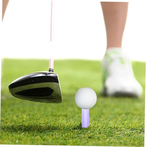 5Pcs Flexible Rubber Golf Tees Purple Marble Pattern Golf Ball Holders Stable Practical Stands for Driving Range and Practice Mat Accessories in Saudi Arabia