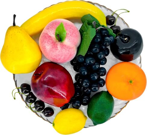 حزمة فواكه صناعية، فواكه وهمية لديكور المنزل، مجموعة فواكه محاكاة، ديكور حفلات عيد الميلاد، نموذج فواكه لالتقاط الصور، الفراولة المزيفة، المانجو، الموز. إجمالي 20 قطعة/مجموعة in Saudi Arabia