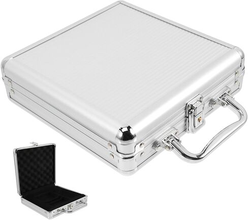 Large Capacity Poker Chip Case Alloy Poker Cards Carrying Container with Handle Practical Storage Cards and Dice for Organizing and Transporting in Saudi Arabia