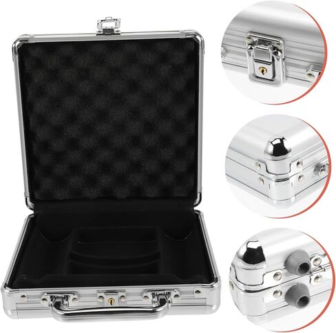 Large Capacity Poker Chip Case Alloy Poker Cards Carrying Container with Handle Practical Storage Cards and Dice for Organizing and Transporting in Saudi Arabia
