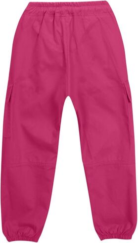 Girls Cargo Pants Y2k Fashion Baggy Hiking Pants Kids Drawstring High Waist Joggers Preppy Outfits Straight Leg Pants in Saudi Arabia