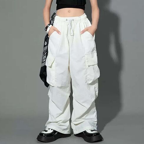 الفتيات البضائع Sweatpants فضفاض المظلة بنطلون للأطفال خريف شتاء مرونة الخصر واسعة الساق عرق السراويل Y2k الشارع الشهير in Saudi Arabia