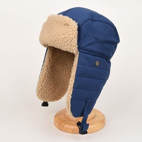 قبعة الصياد الشتوية للرجال والنساء للطقس البارد كاجوال من القطيفة المقاومة للرياح قبعات Ushanka الروسية للصيد وركوب الدراجات والصيد in Kuwait