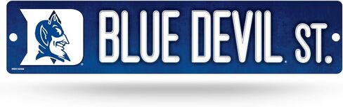 Rico Industries NCAA Duke Blue Devils Standard Plastic 4" x 16" Street Sign in Saudi Arabia