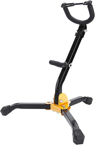 Keenso Durable Foldable Saxophone Stand with Adjustable Backrest for Alto Tenor Sax - Portable Tripod Stand for Performers in Saudi Arabia