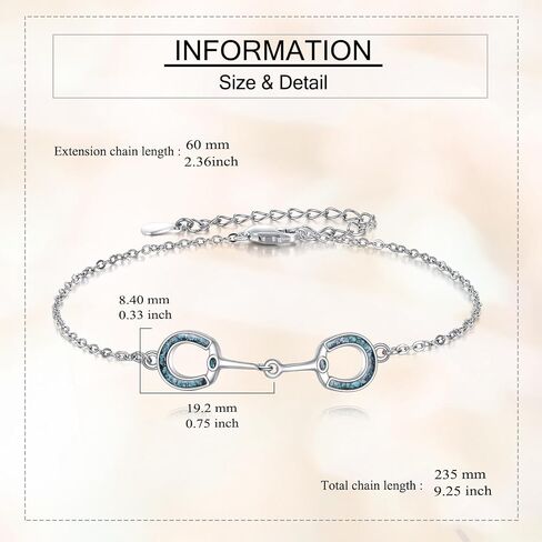 Horse Bracelet 925 Sterling Silver Horse Jewelry Gifts for Women Horse Lovers in Saudi Arabia