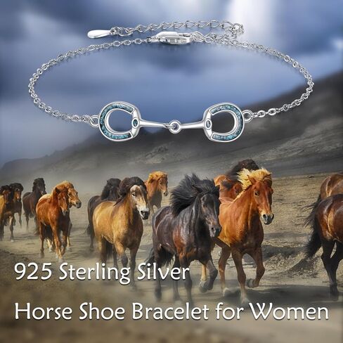 Horse Bracelet 925 Sterling Silver Horse Jewelry Gifts for Women Horse Lovers in Saudi Arabia