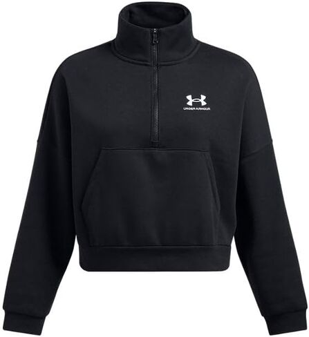 سويت شيرت نسائي من Under Armour مصنوع من الصوف بنصف سحاب كبير الحجم UA Icon - دفء فائق النعومة in Saudi Arabia
