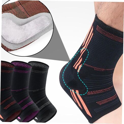 Baluue 1pc Sports Ankle Sleeve for Men Women Ankle Brace for Basketball Tennis Volleyball Reinforced Support Comfortable Breathable in Saudi Arabia