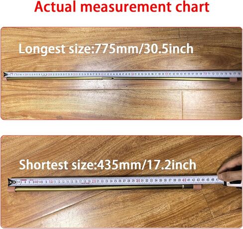 قضيب ستارة Kowibcl طول قابل للتعديل، قضبان ستائر زنبركية للمطبخ والحمام والنافذة (نحاس - قطعتان، من 45.7 سم إلى 28 بوصة) in Kuwait