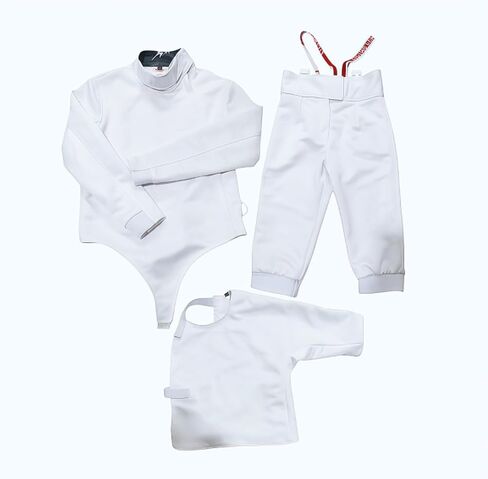 450N Fencing Uniform Set, Ice Silk 3-Piece (Jacket, Pants, Vest), Ideal for Daily Training & Competition, Left Hand in Saudi Arabia