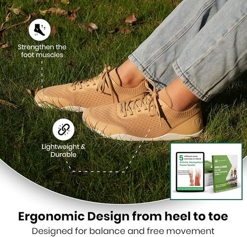 أحذية Lumen Barefoot للنساء والرجال - أحذية رياضية للقطر الصفراء مع صندوق إصبع قدم عريض للمشي والموقف الطبيعي in Kuwait