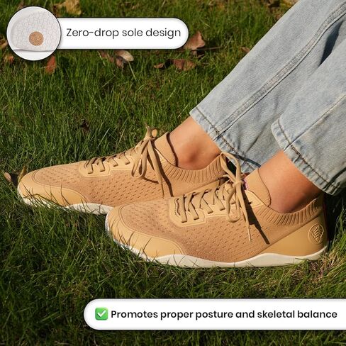 أحذية Lumen Barefoot للنساء والرجال - أحذية رياضية للقطر الصفراء مع صندوق إصبع قدم عريض للمشي والموقف الطبيعي in Kuwait