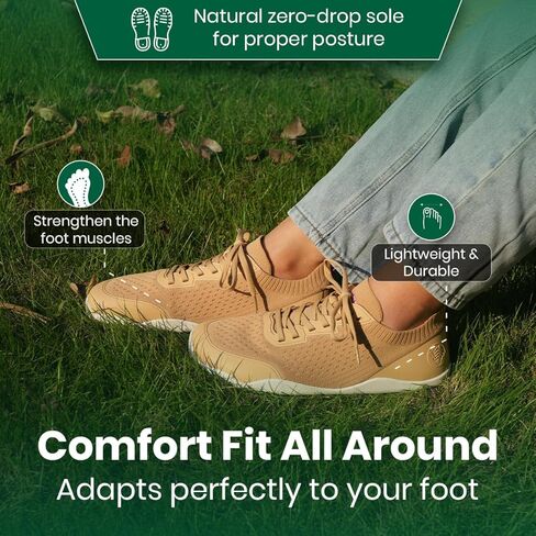 أحذية Lumen Barefoot للنساء والرجال - أحذية رياضية للقطر الصفراء مع صندوق إصبع قدم عريض للمشي والموقف الطبيعي in Kuwait