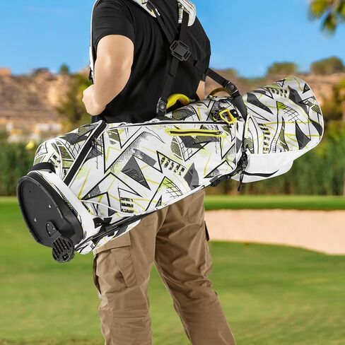 Golf Stand Bags with 4 Way Top Dividers, Rain Cover Hood Sunscreen and Waterproof Golf Bags with Stand, Lightweight Golf Stand Bag for Men & Women in Saudi Arabia