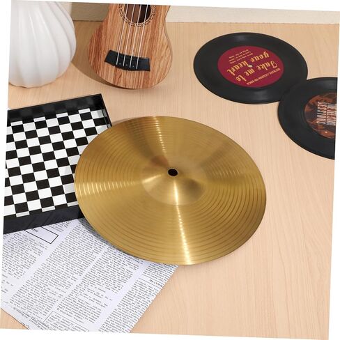 Brass Hi Hat Cymbal for Beginners Durable Jazz Drum Accessory for Student and Professional Players Strong Resistance and Versatile Performance in Saudi Arabia